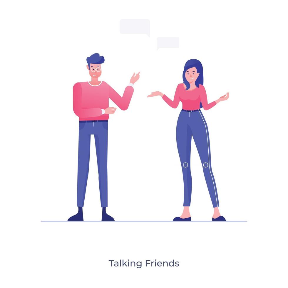 Talking Friends and Gossips vector