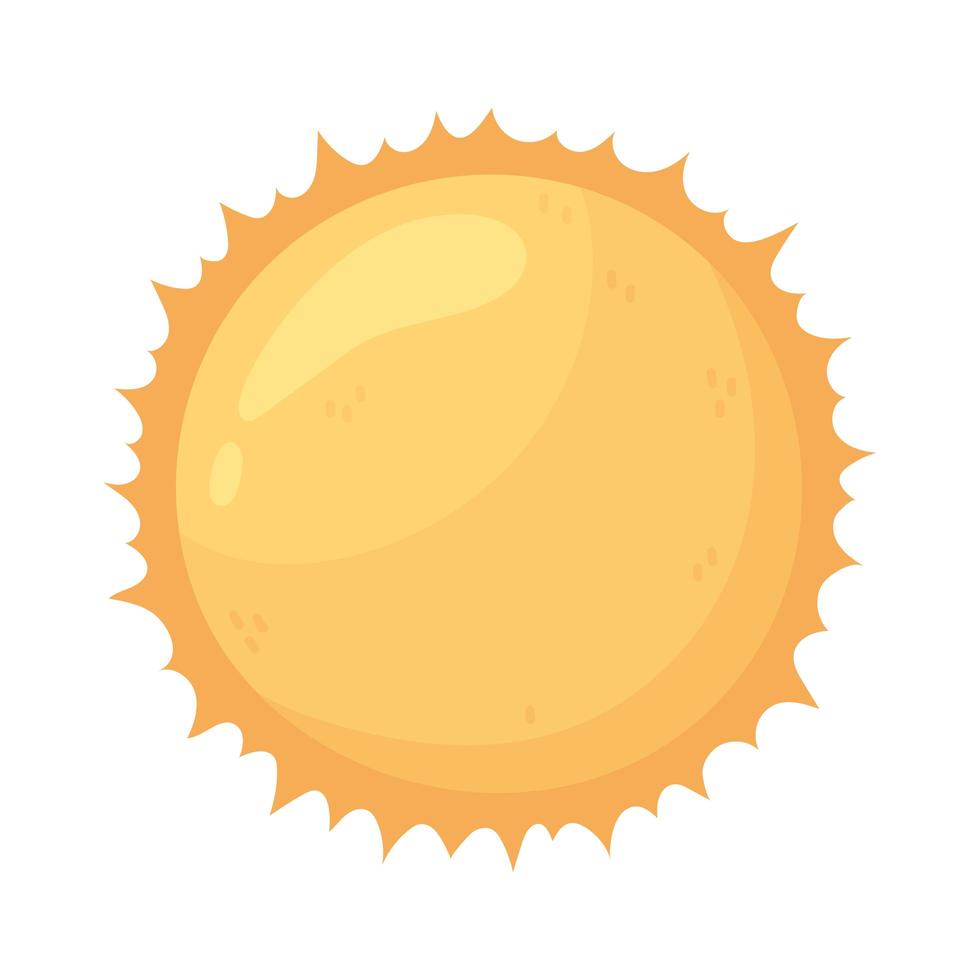 sun hot weather vector