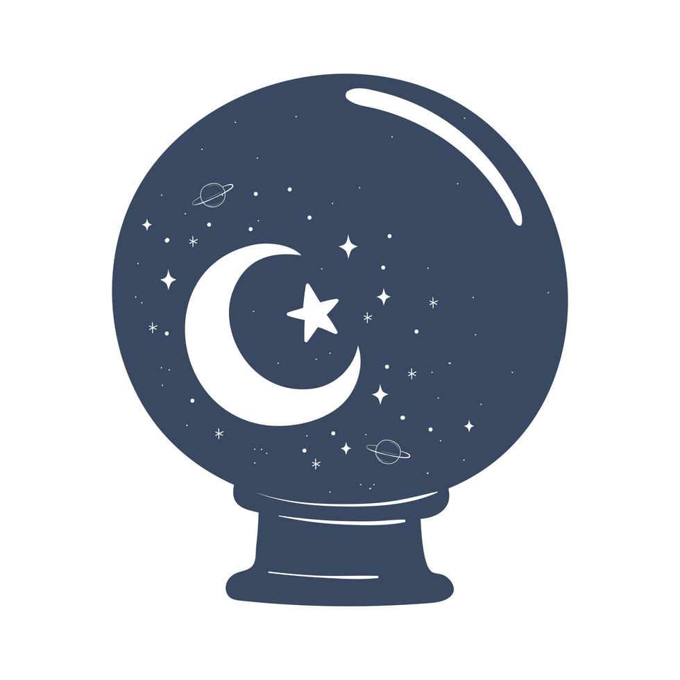 ball mystic astrology vector