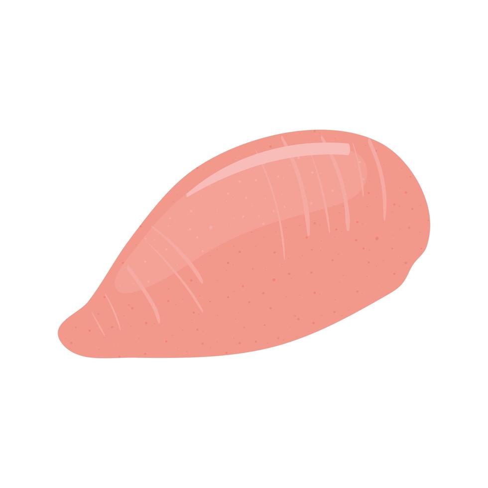 slice chicken fresh vector