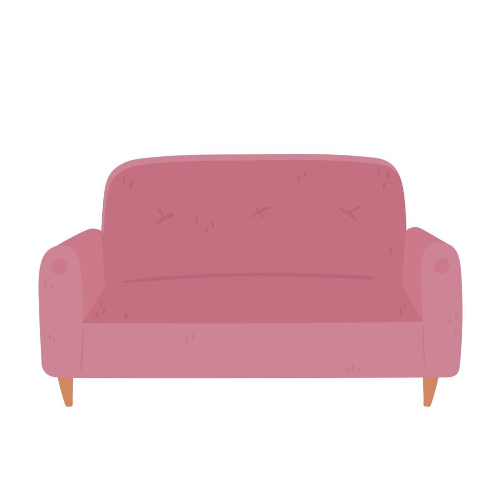 sofa furniture comfort vector