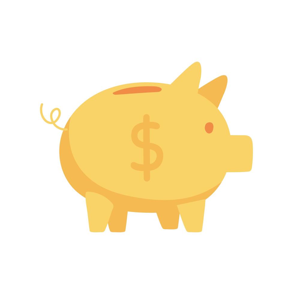 piggy bank invest vector