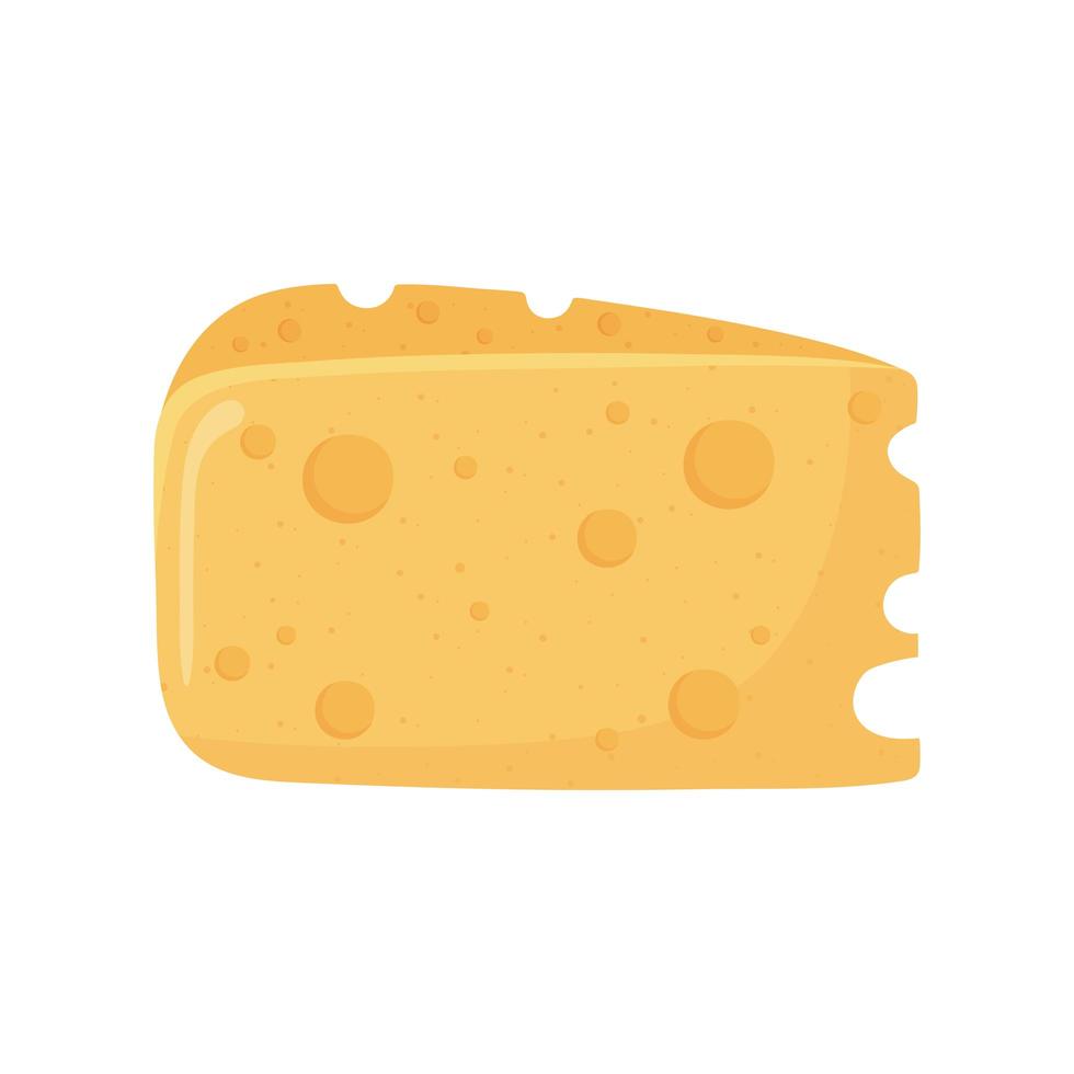 slice cheese food vector