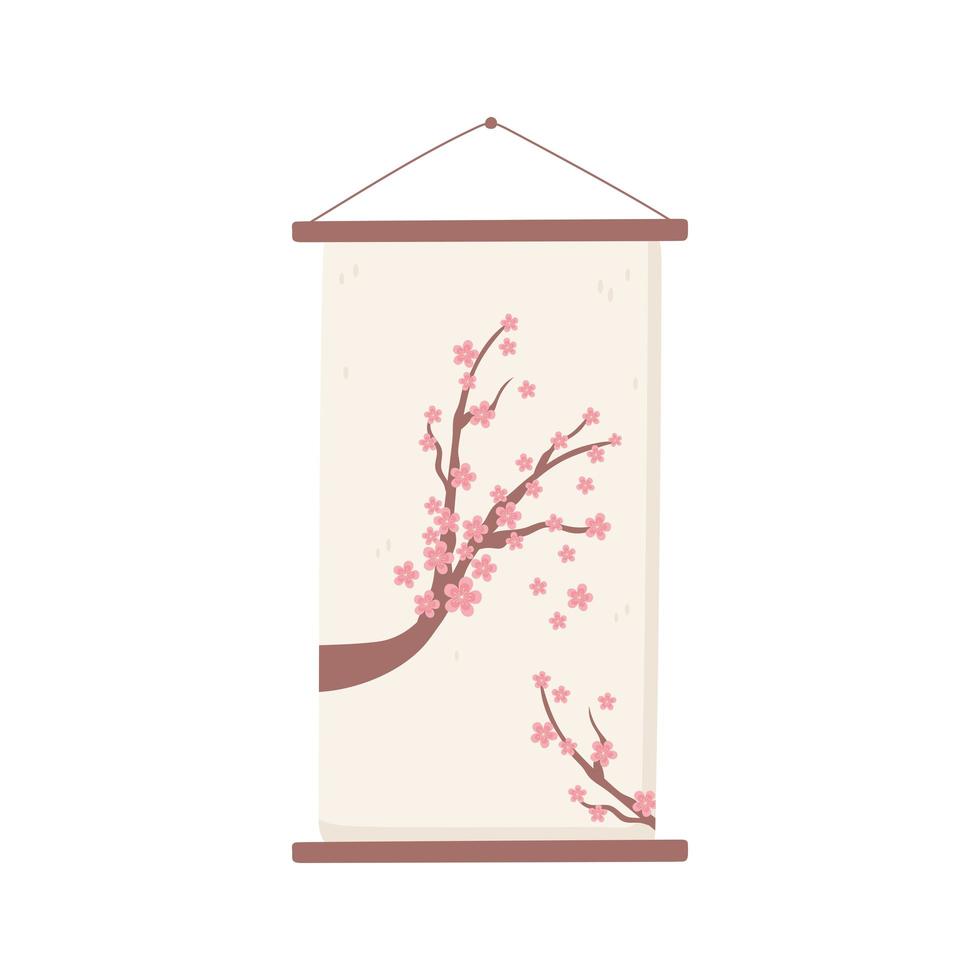 árbol de sakura durante vector