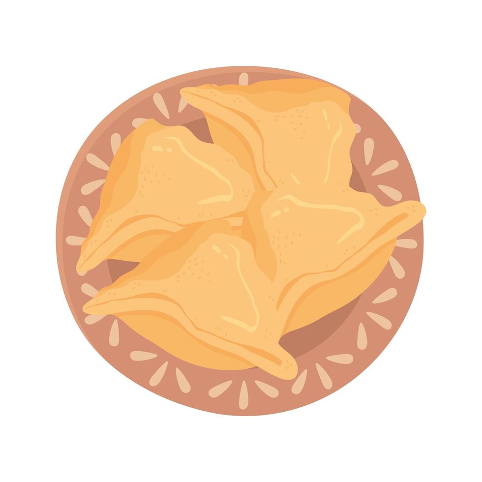 arabic traditional snack vector