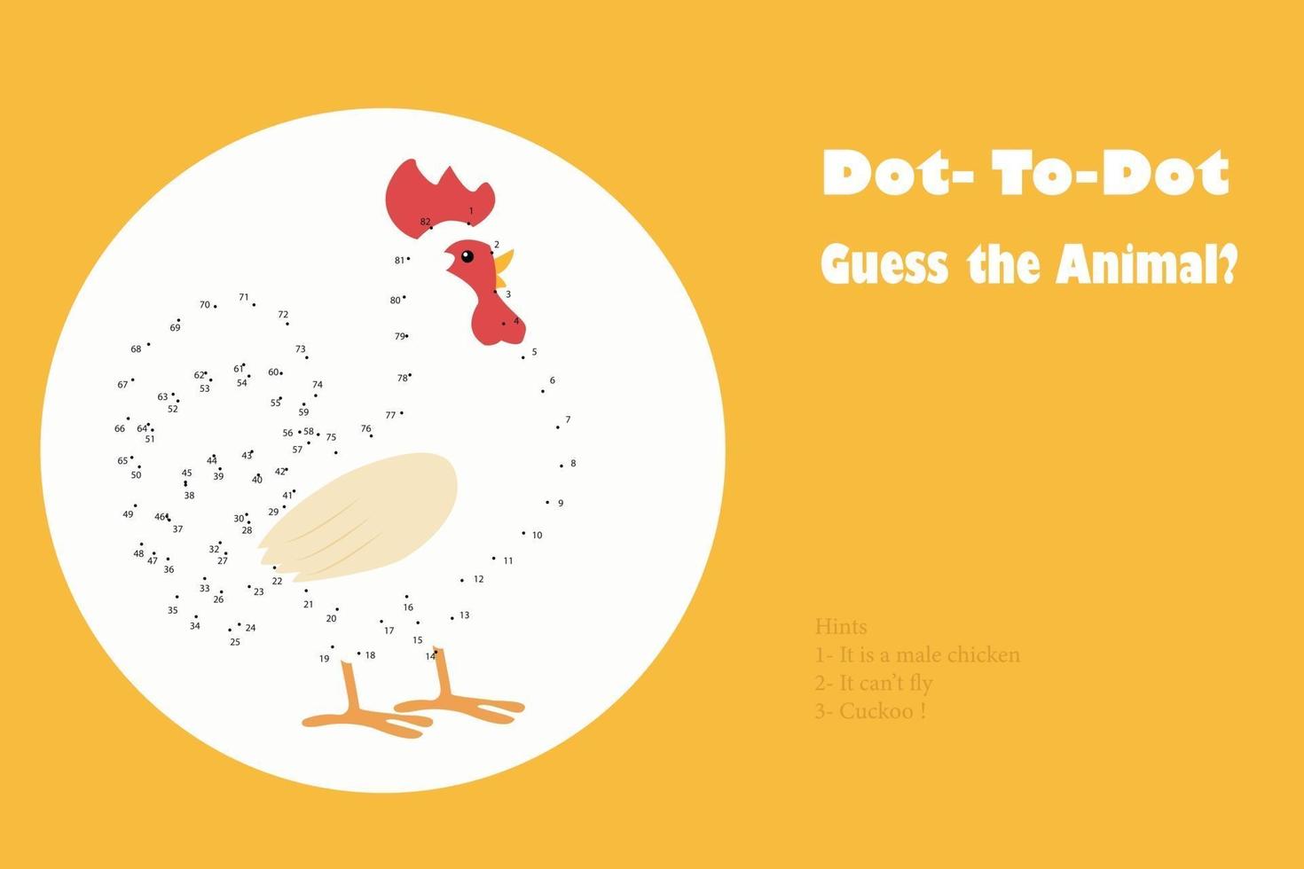 Dot to do kids activity vector