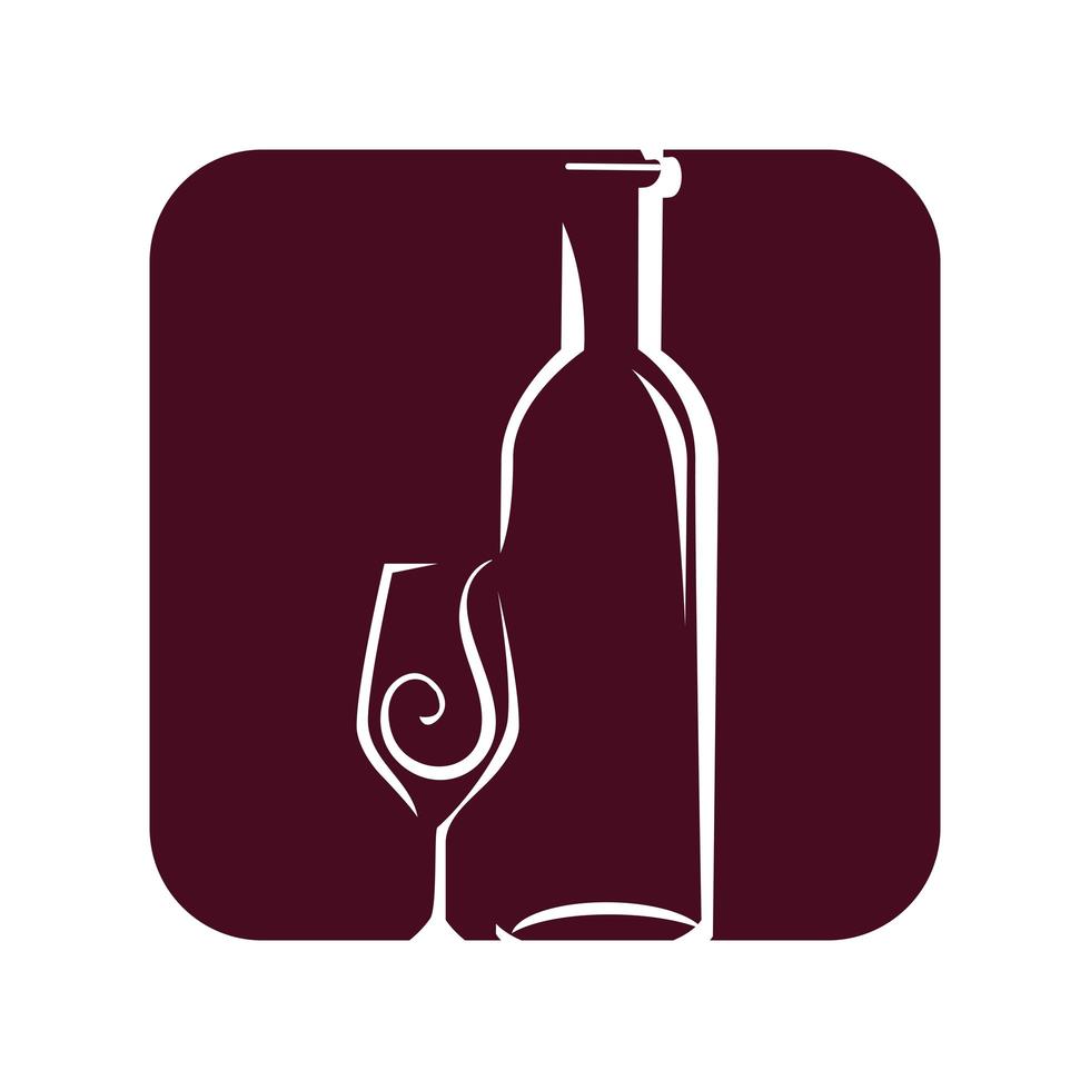 Delicious wine cup vector