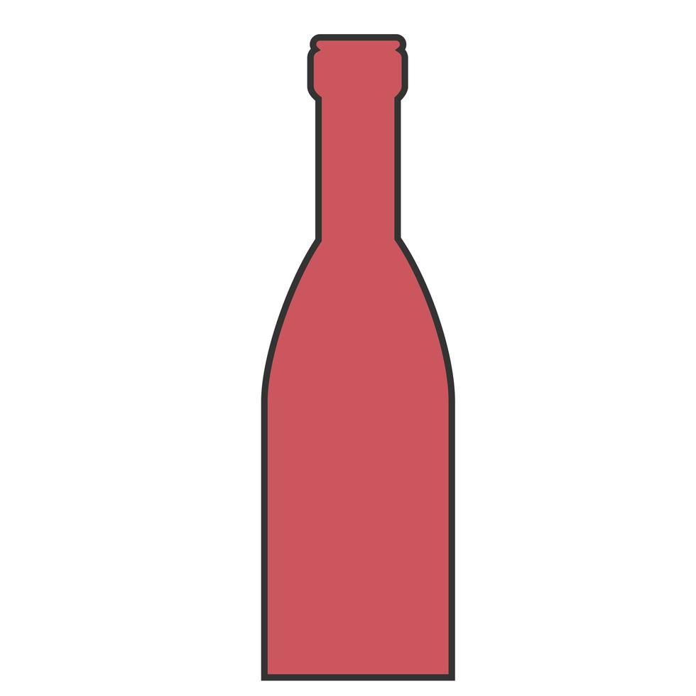 wine bottle icon vector