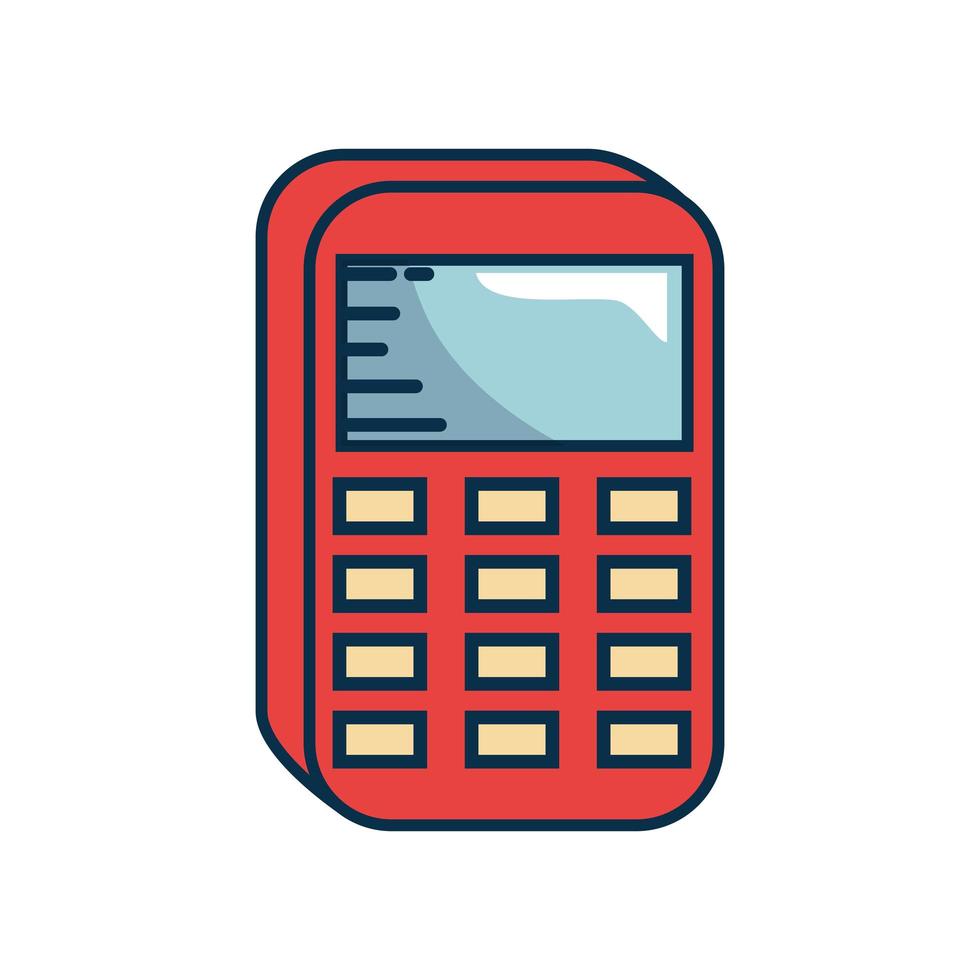 calculator device icon vector