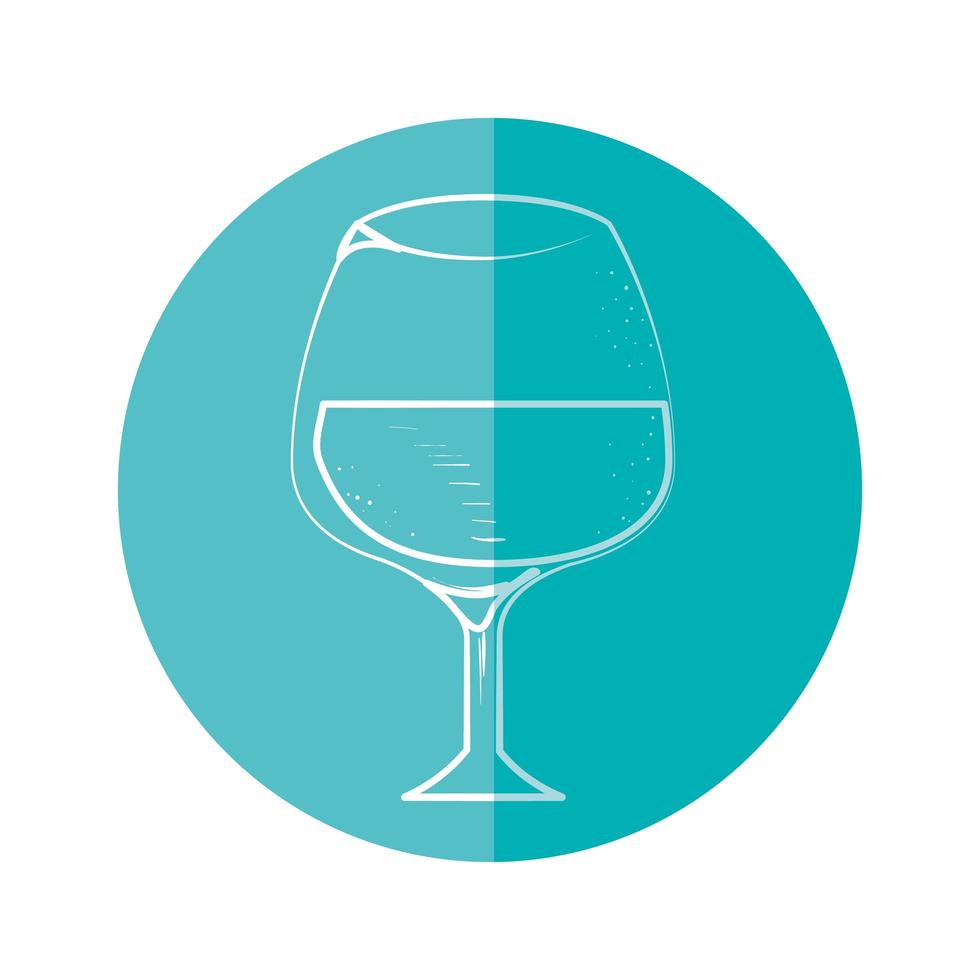 Delicious wine cup vector