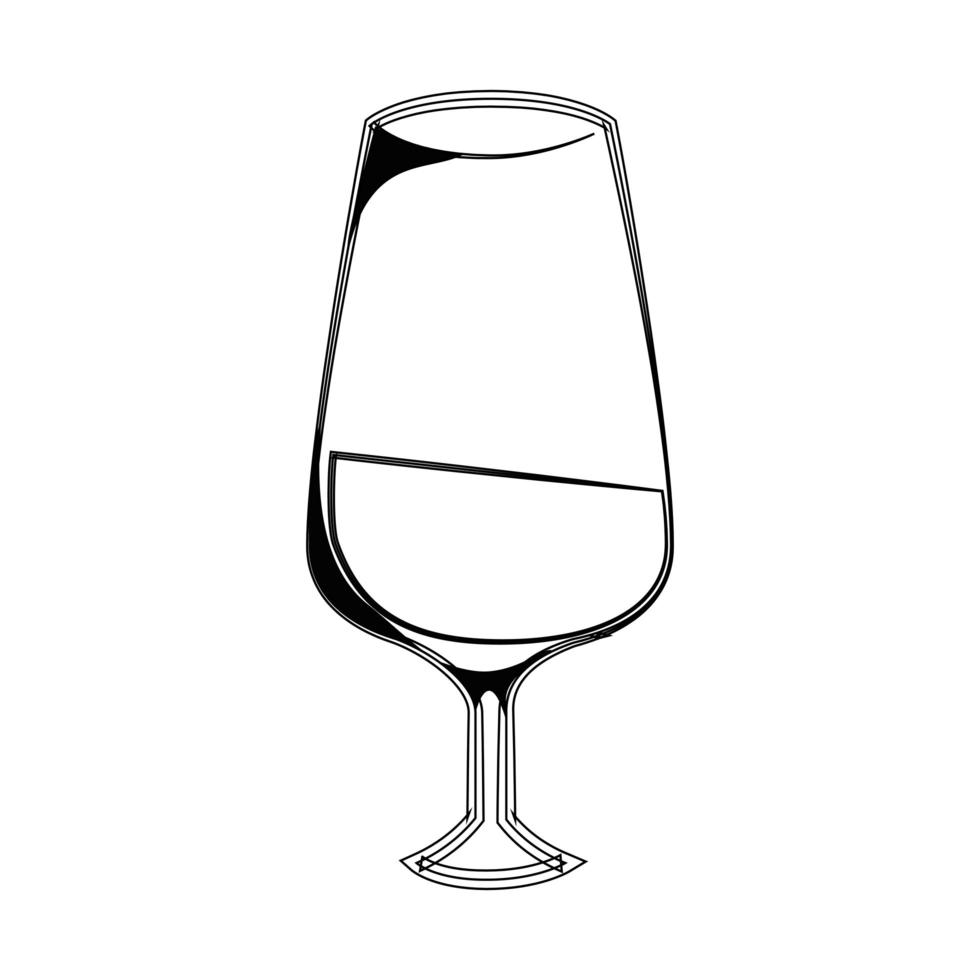 wine glass icon vector