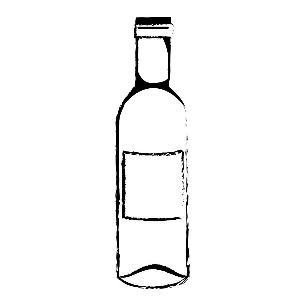 wine bottle icon vector