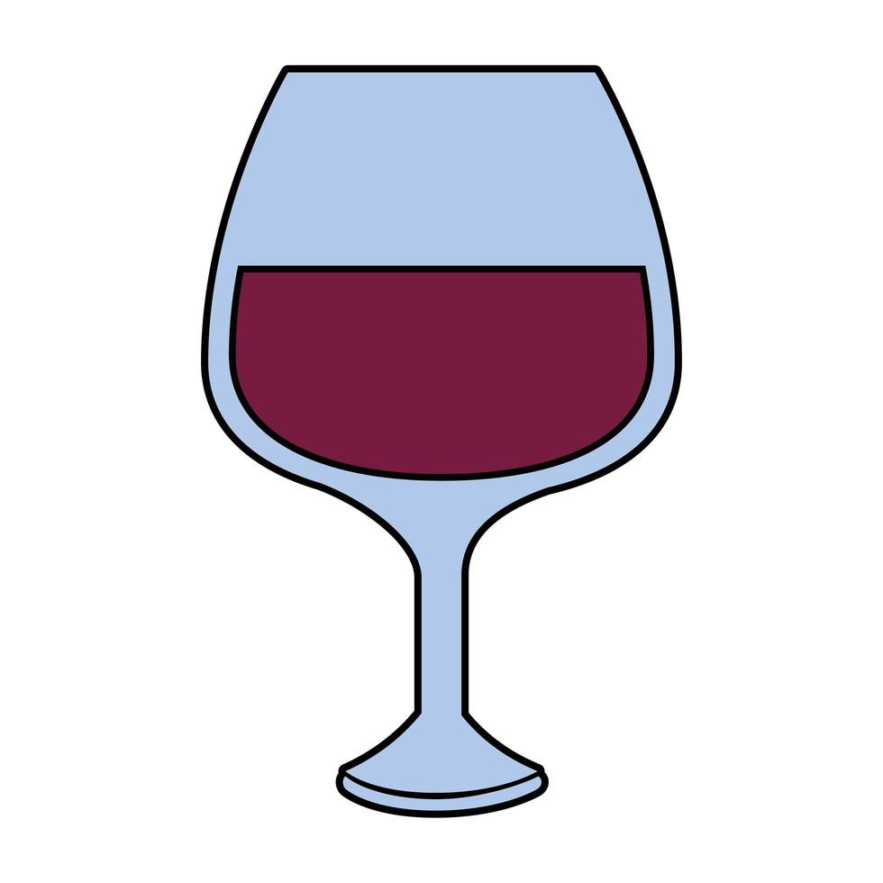 icono de copa de vino vector