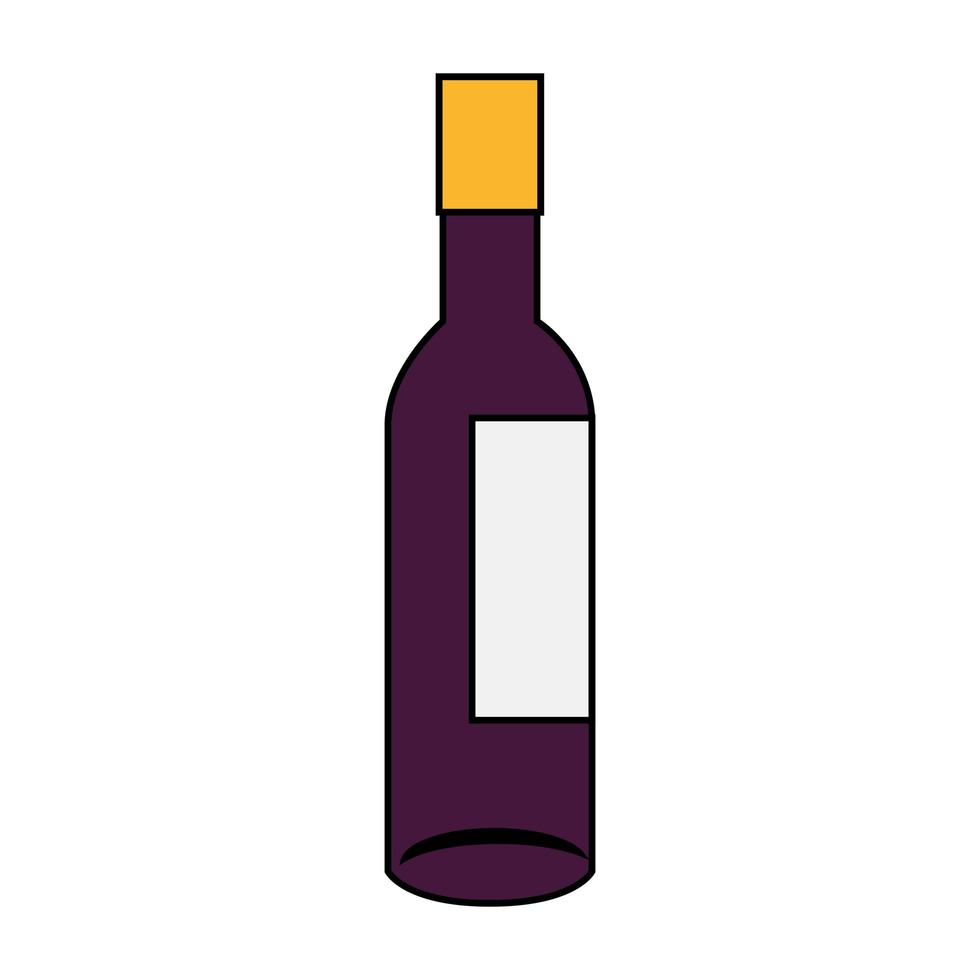 wine bottle icon vector