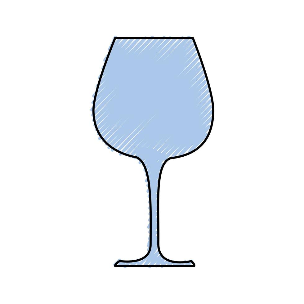 icono de copa de vino vector