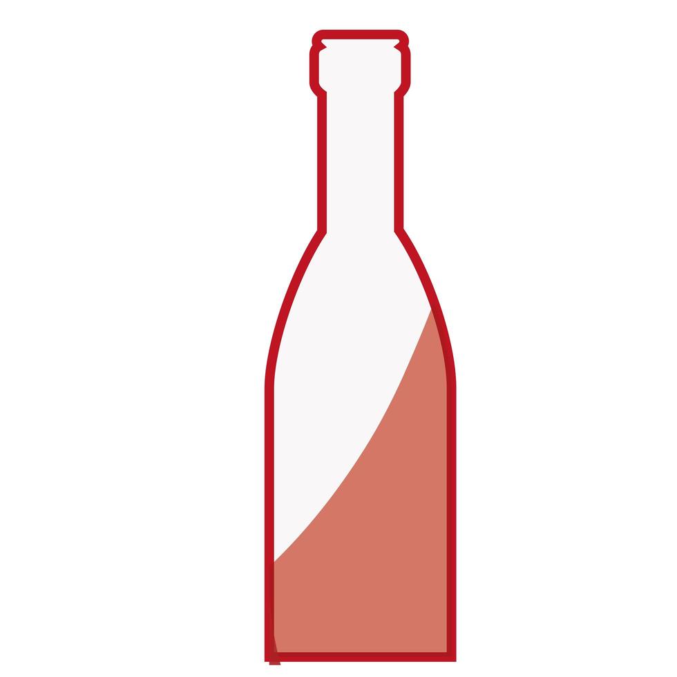 Wine bottle drink vector