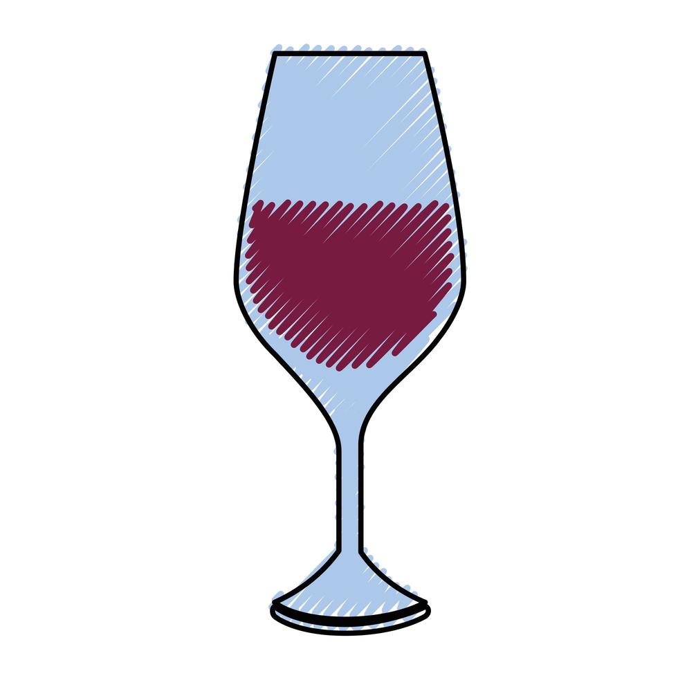 icono de copa de vino vector