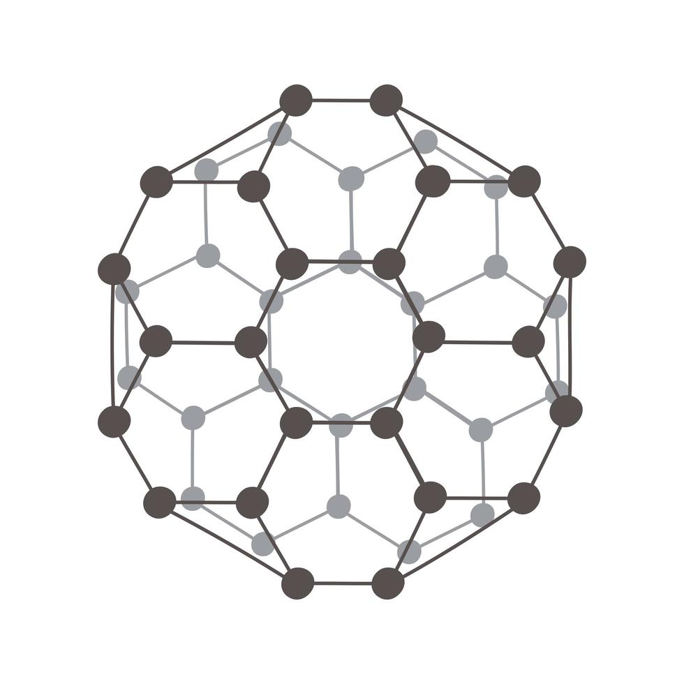 science molecule model vector