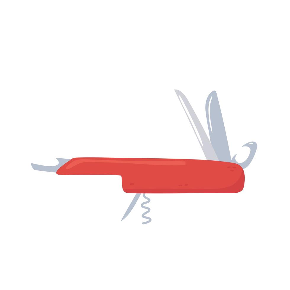 multipurpose penknife icon vector