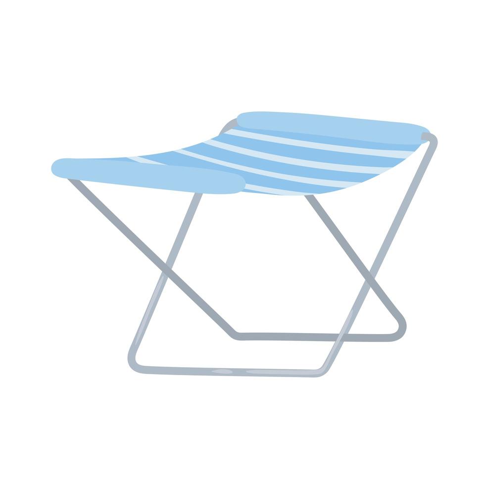 camping portaible chair vector