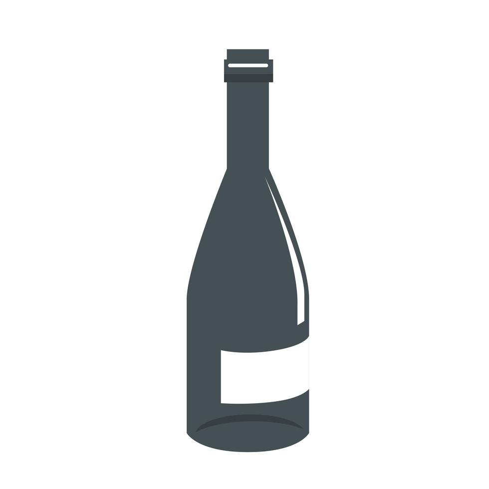 wine bottle icon vector