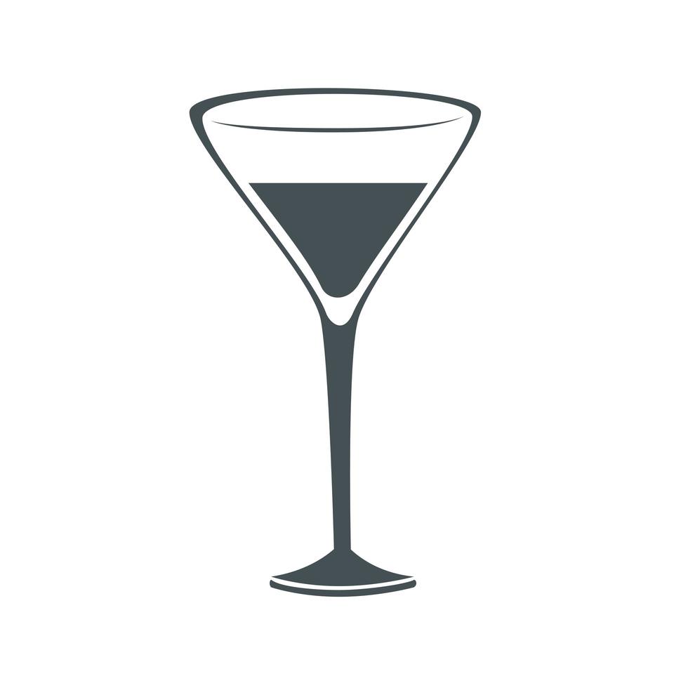 wine glass icon vector