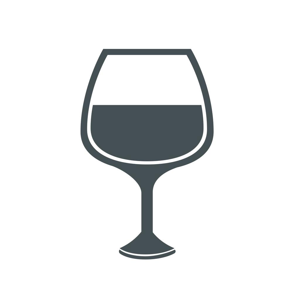 wine glass icon vector