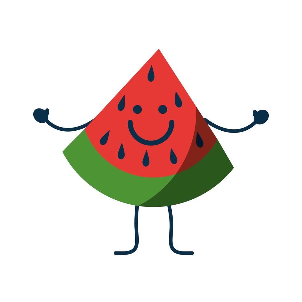 diseño de frutas felices vector