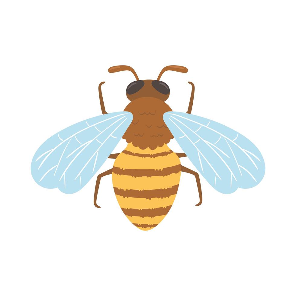 icono de insecto abeja vector