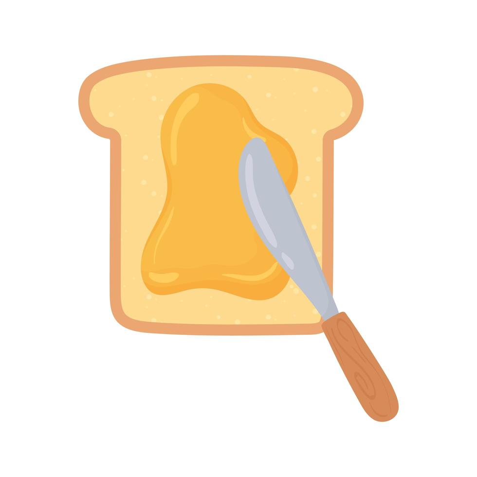 bread with honey vector