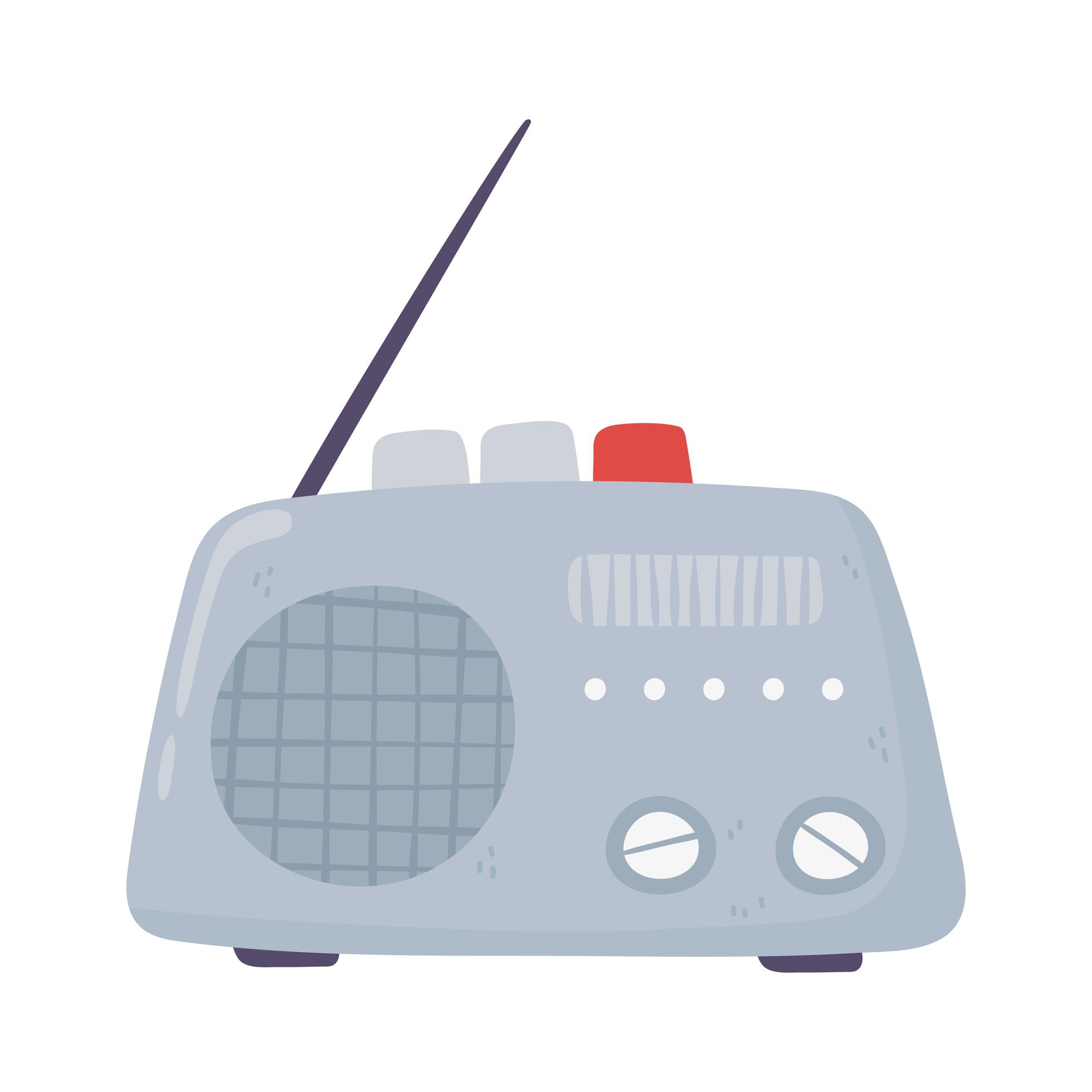 vintage radio device 2453224 Vector Art at Vecteezy
