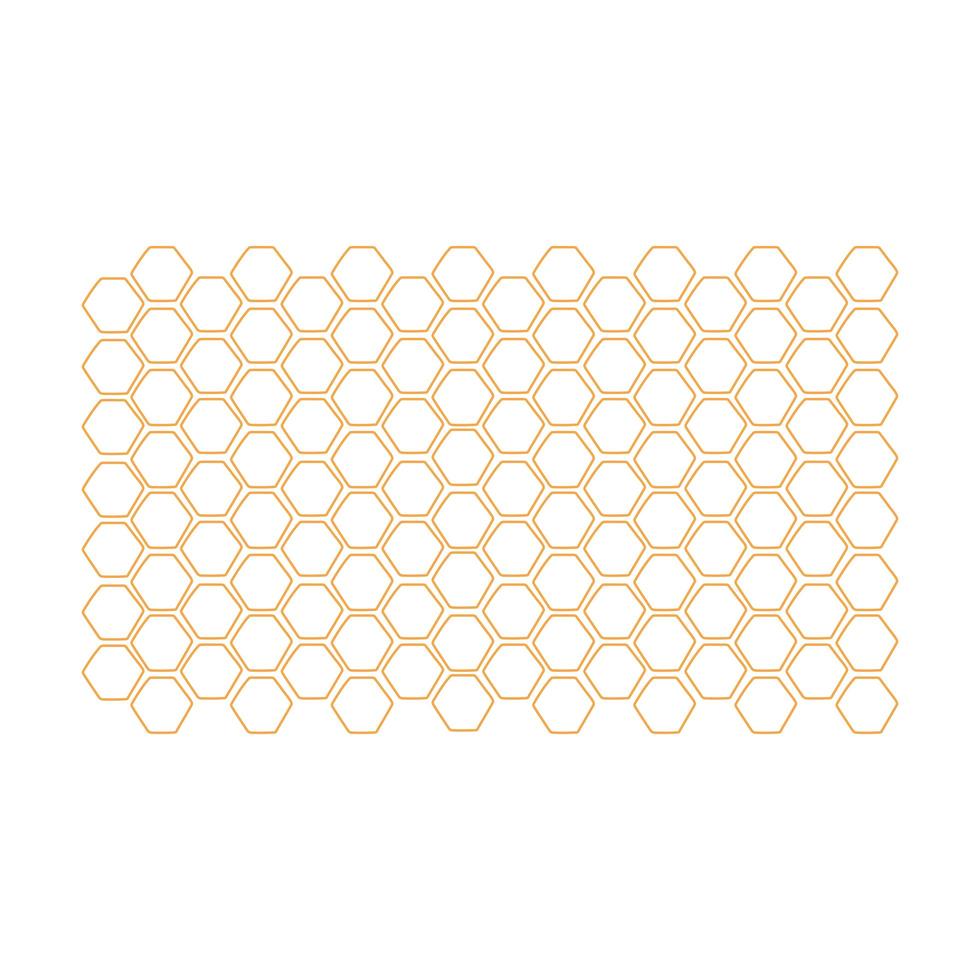 honeycomb with hexagon grid vector