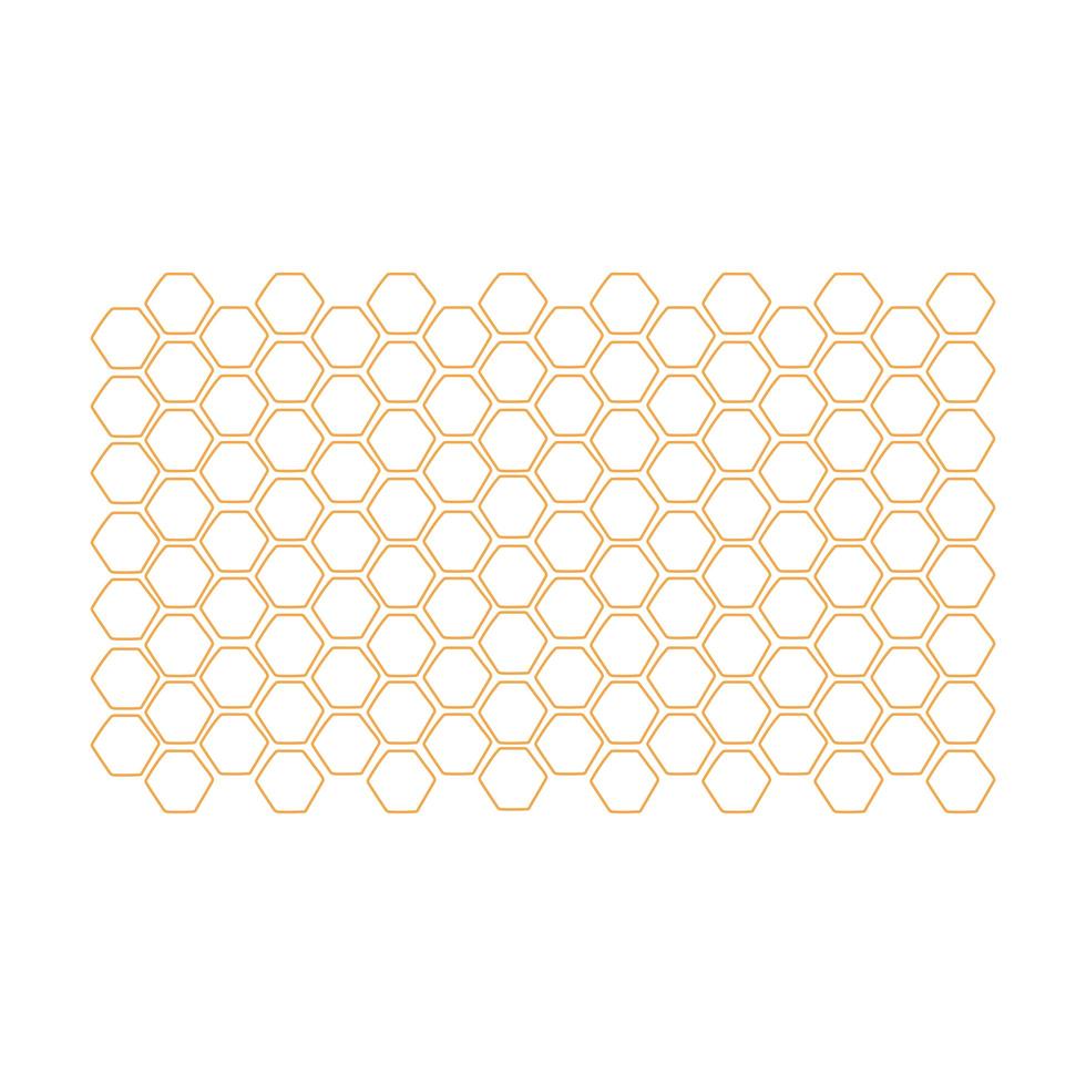 honeycomb with hexagon grid vector