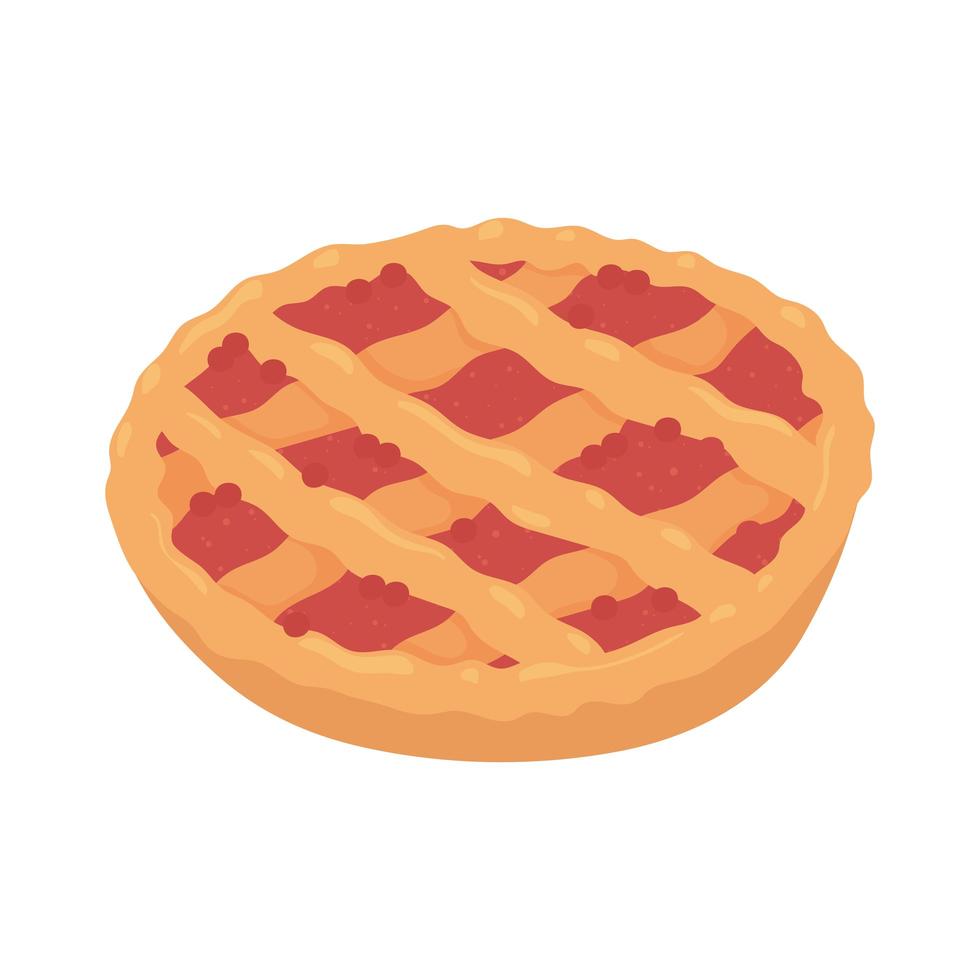 fruit sweet pie vector