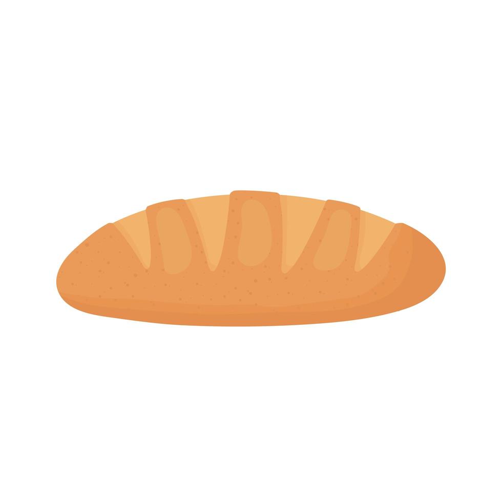 baked bread food vector