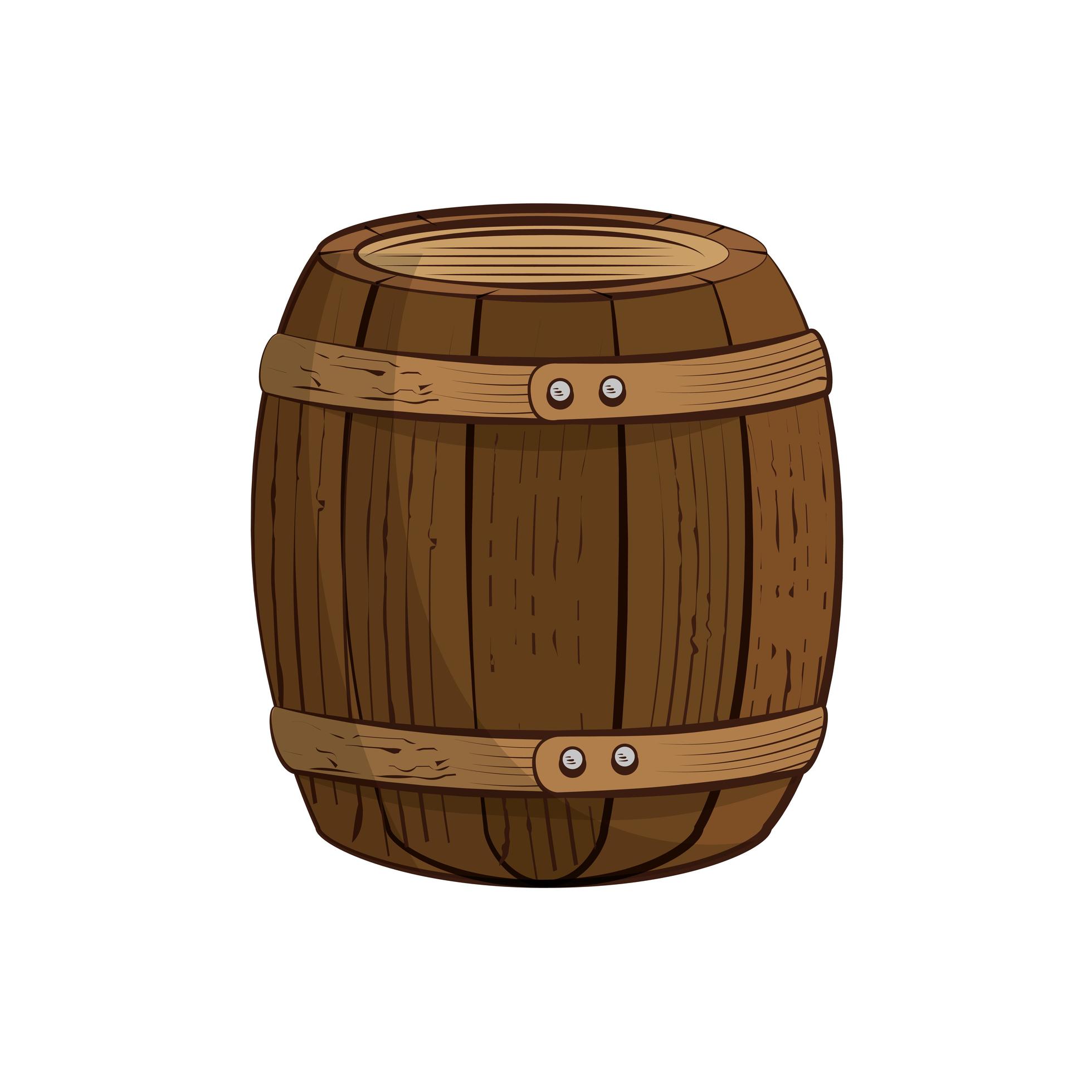 wooden barrel icon 2453315 Vector Art at Vecteezy