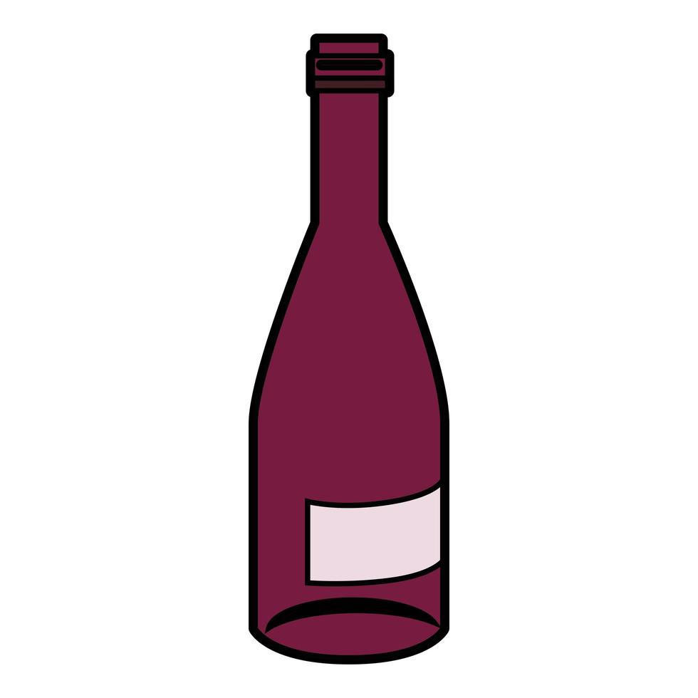 wine bottle icon vector