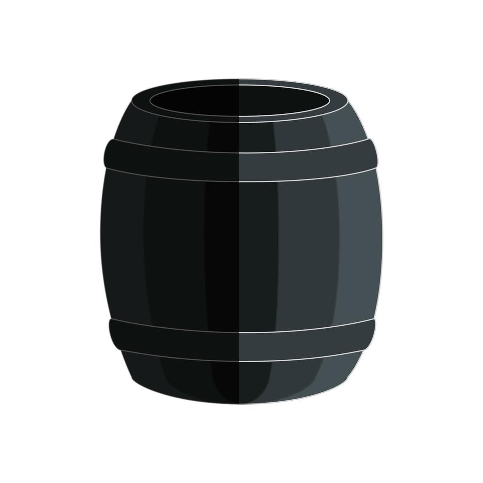 Wine wooden barrel vector