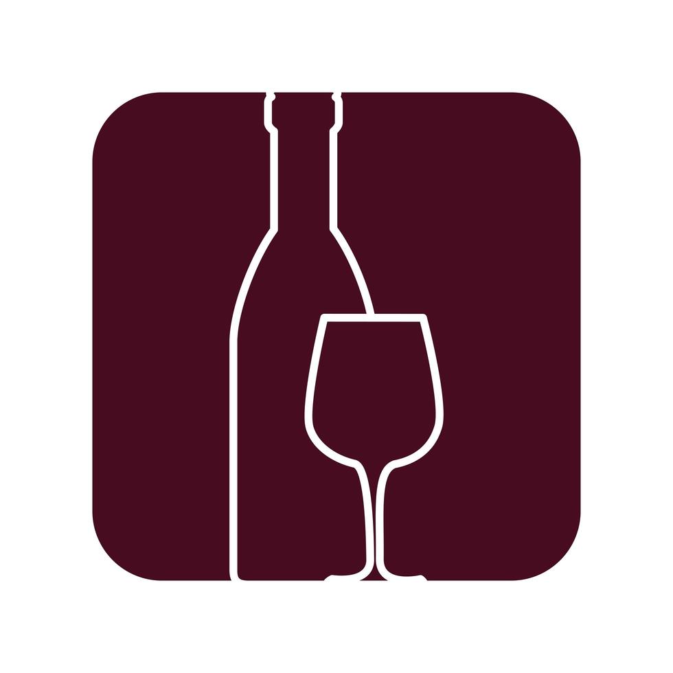 Delicious wine cup vector