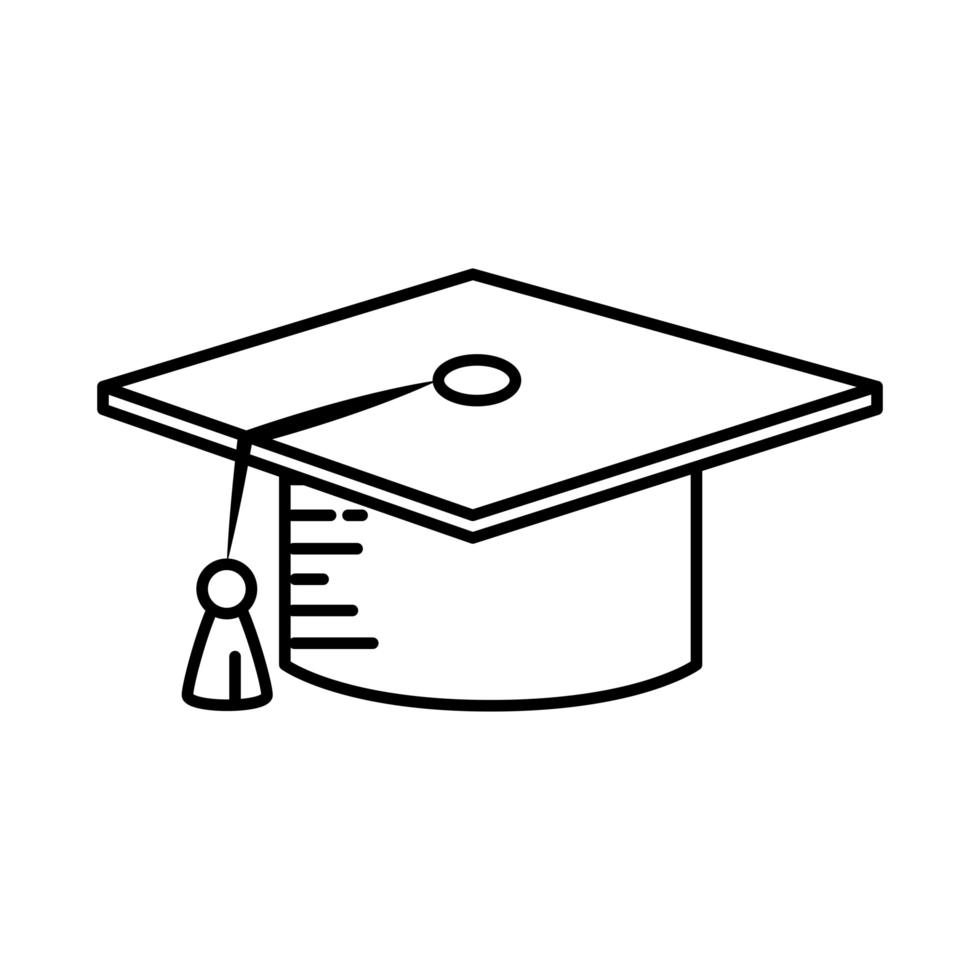 Student graduation hat vector