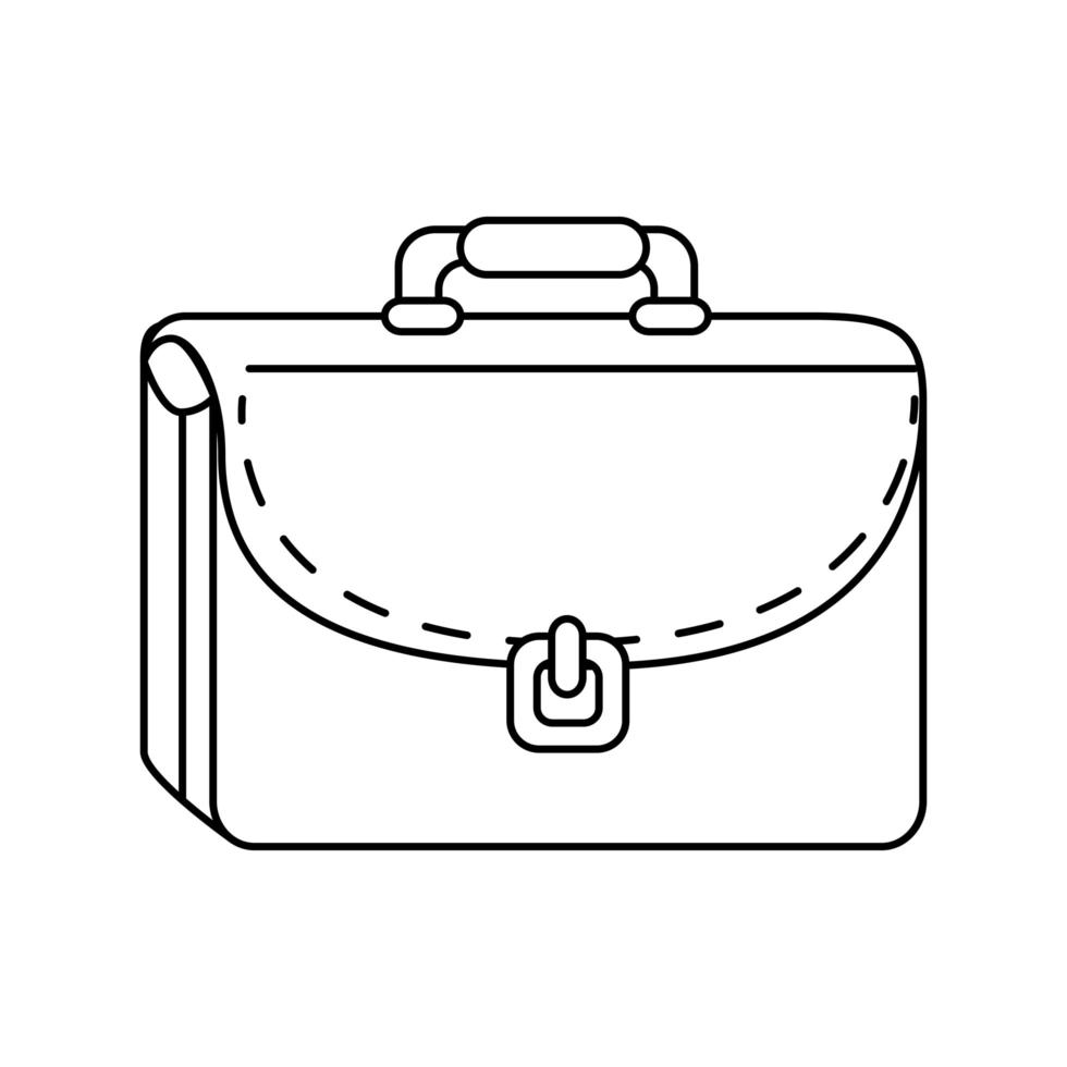 Business briefcase isolated vector