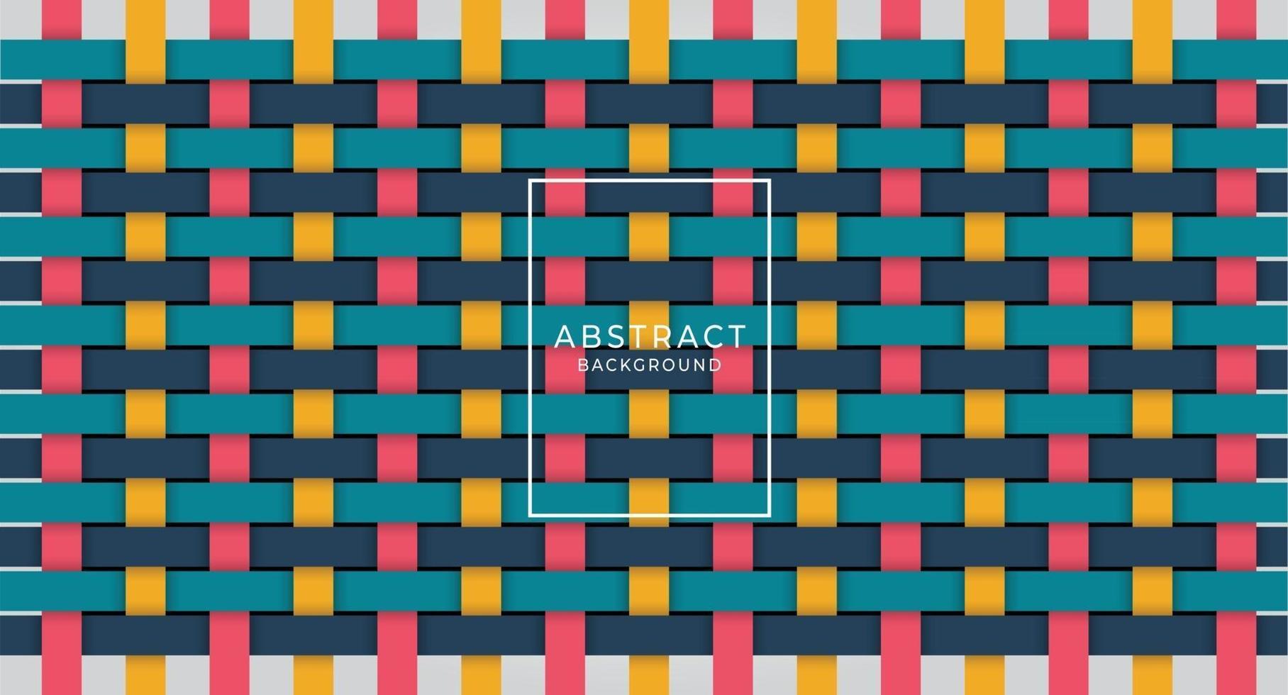 Vector Abstract colored weave lattice background