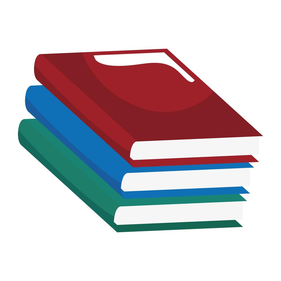 icono de libro académico vector