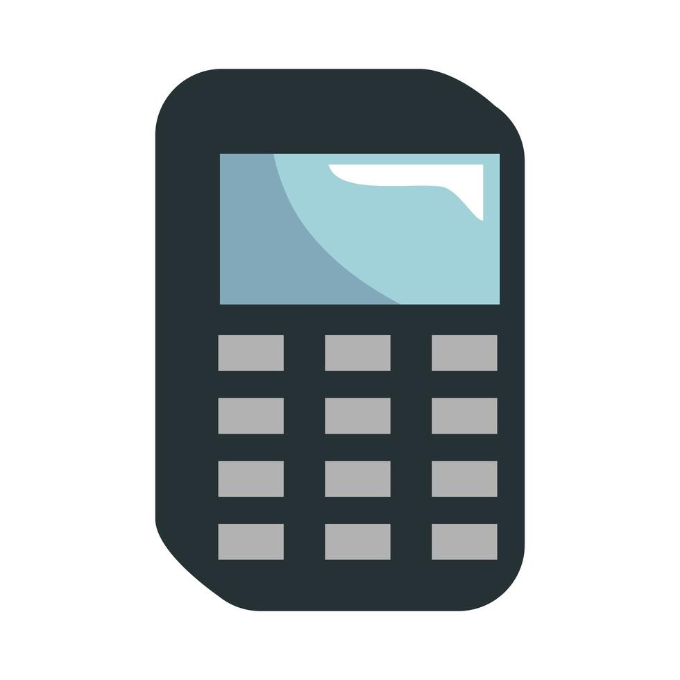 icono de dispositivo calculadora vector