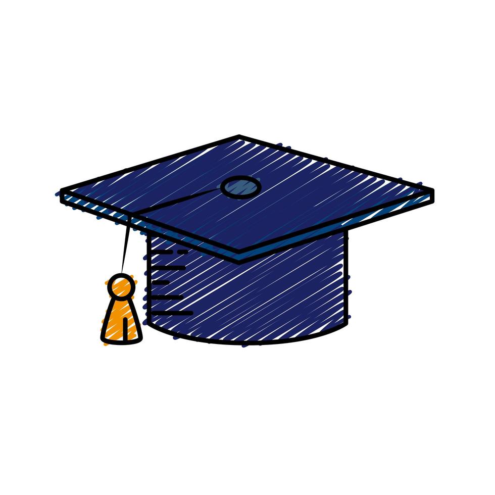 graduation cap icon vector