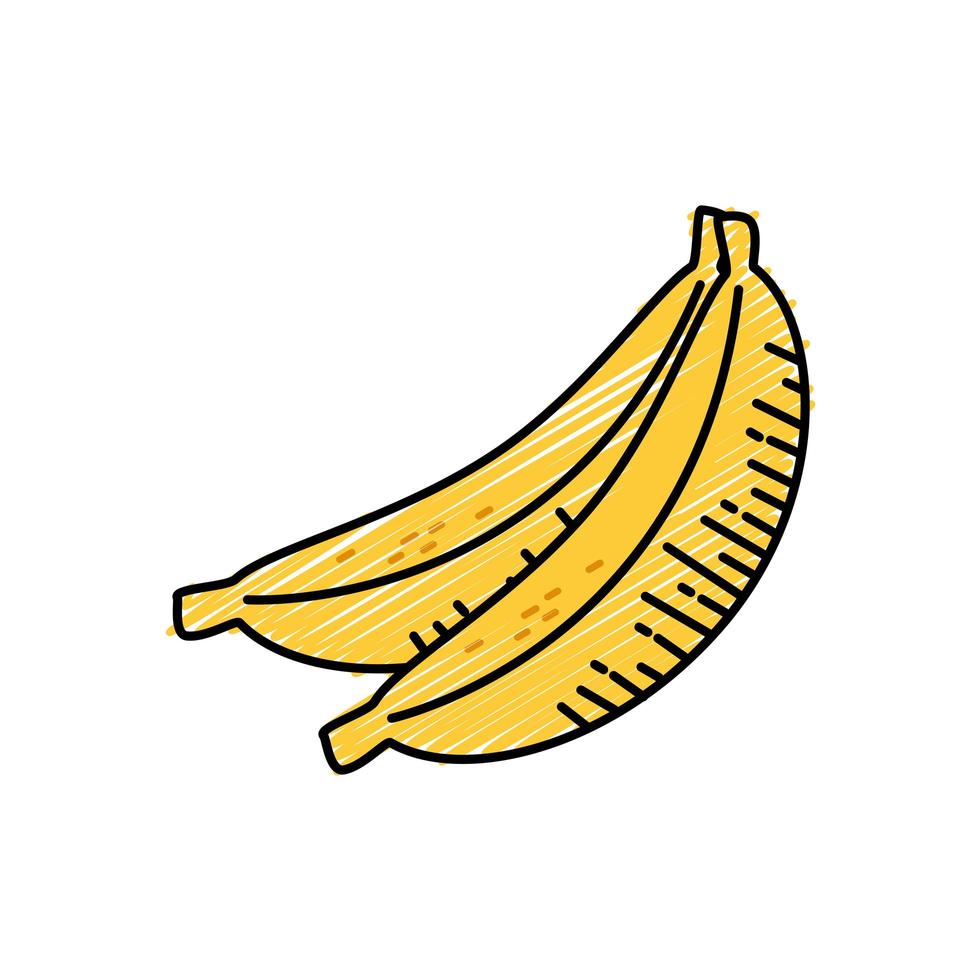 plátano delicioso y dulce vector