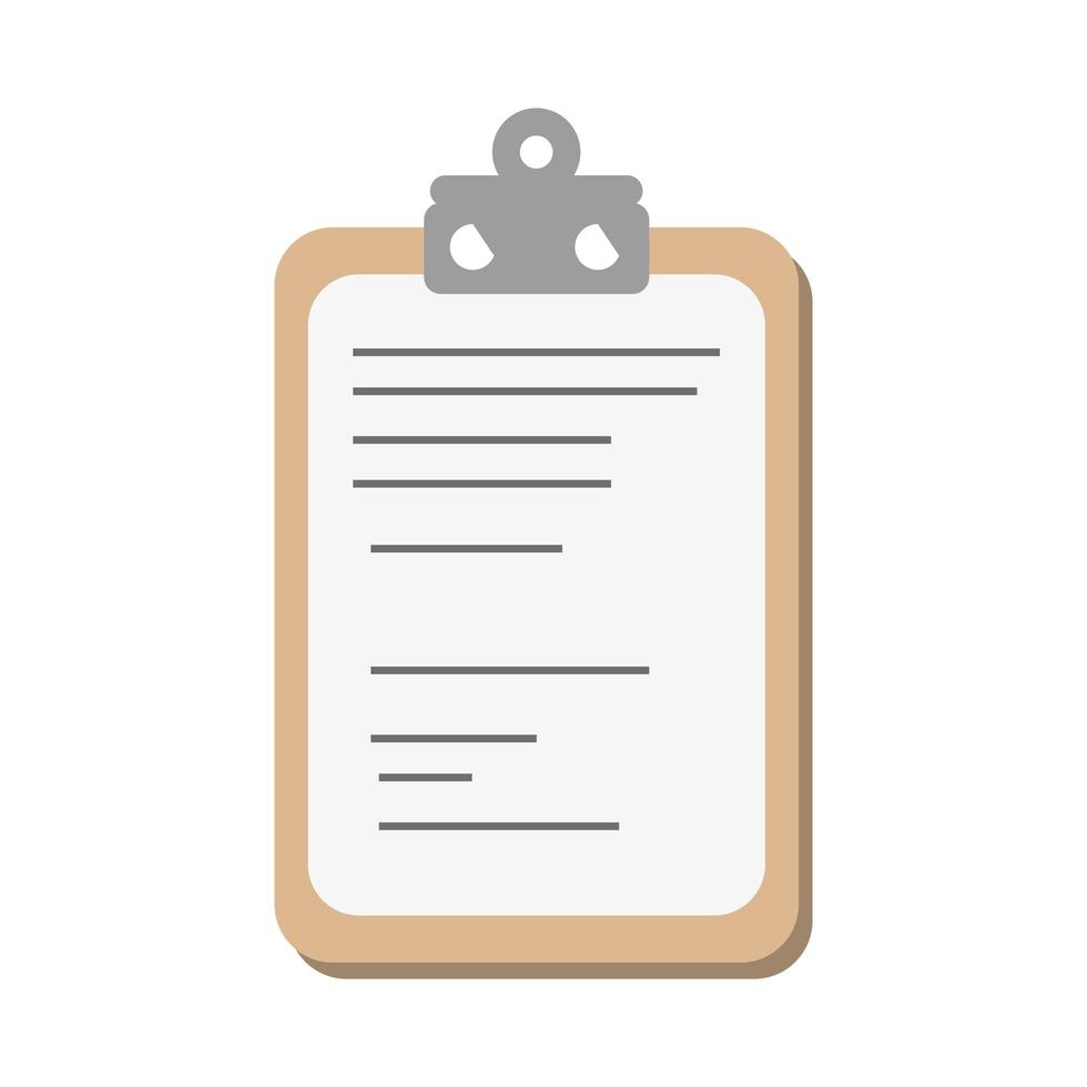 report document icon vector