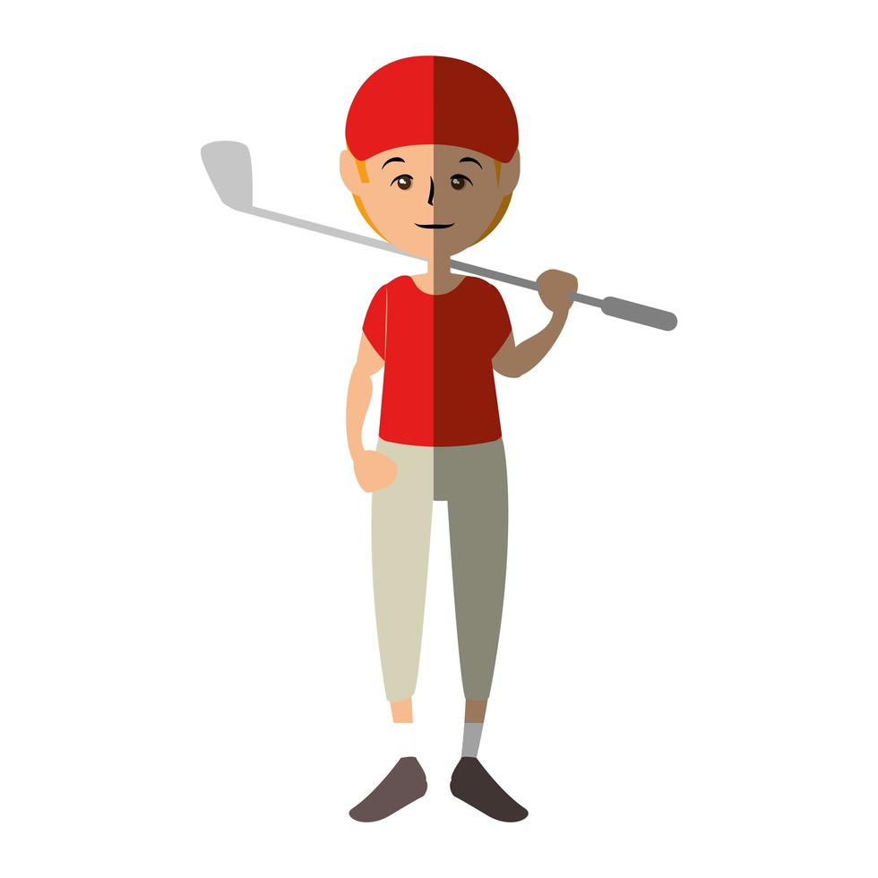 Sport man cartoon vector