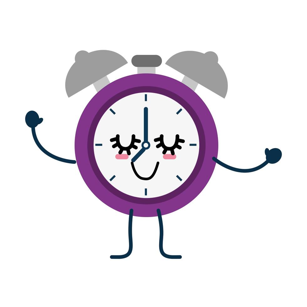 dibujos animados de reloj despertador vector