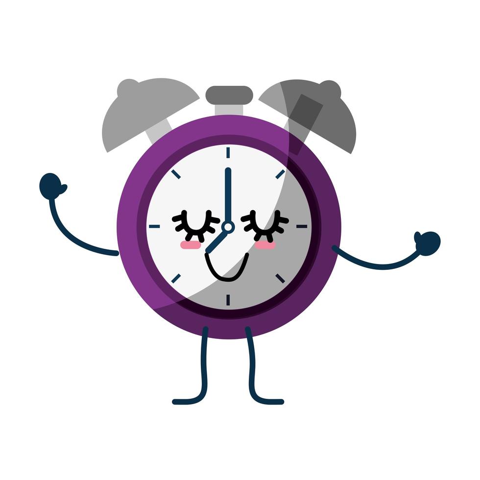 dibujos animados de reloj despertador vector